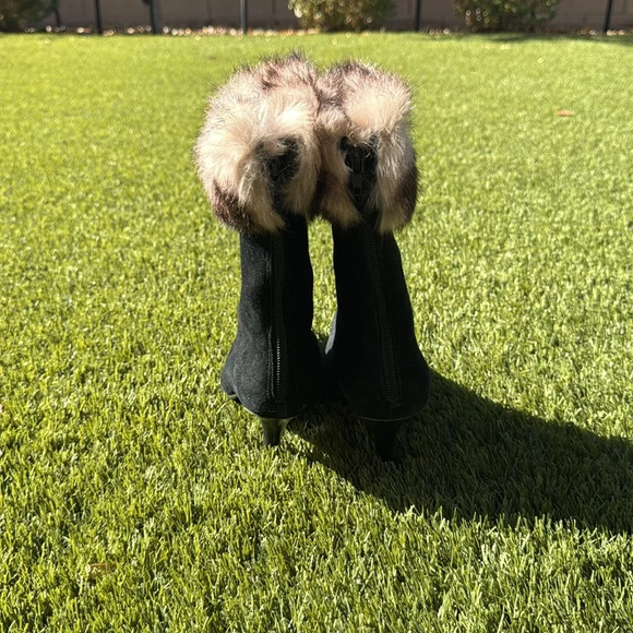 Arturo Chiang Stiletto Fur Boot Size 8 - Picture 3 of 12